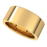 18K Yellow Gold 9 mm Comfort-Fit Flat Band Size 11.5