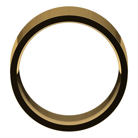 10K Yellow Gold 11 mm Lightweight Comfort-Fit Flat Band Size 6