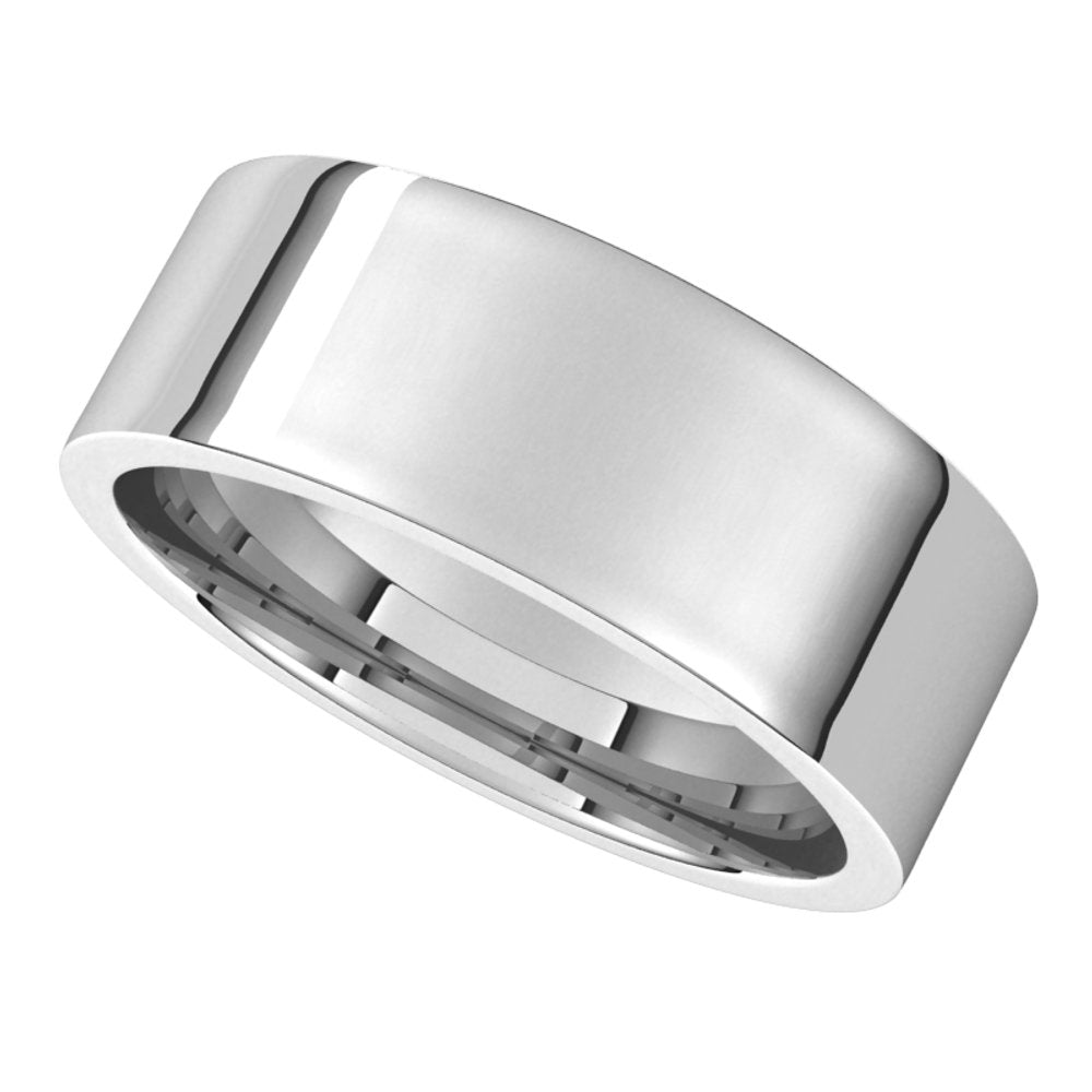 Platinum 7 mm Flat Comfort Fit Light Band