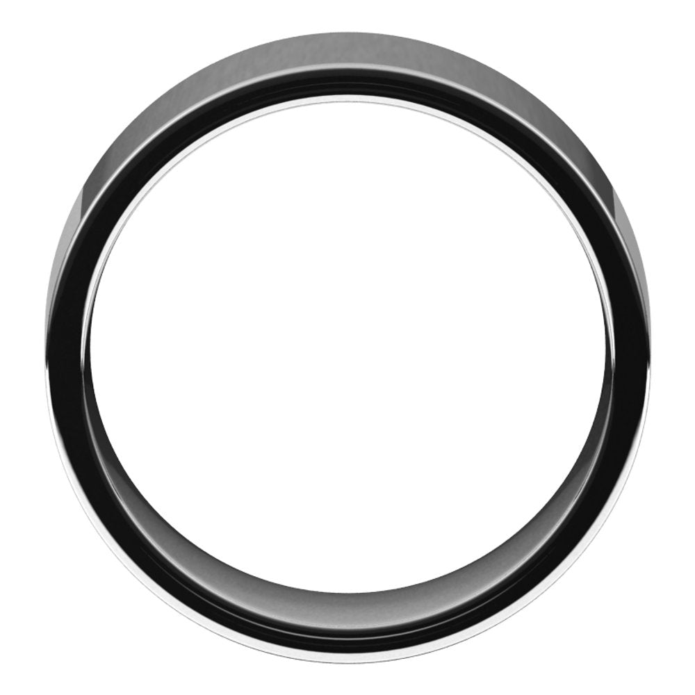 Sterling Silver 8 mm Lightweight Comfort-Fit Flat Band Size 10