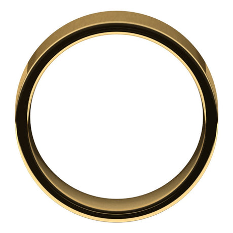 14K Yellow Gold 8 mm Lightweight Comfort-Fit Flat Band Size 4.5