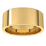 14K Yellow Gold 8 mm Lightweight Comfort-Fit Flat Band Size 4.5