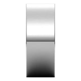 Sterling Silver 8 mm Lightweight Comfort-Fit Flat Band Size 10