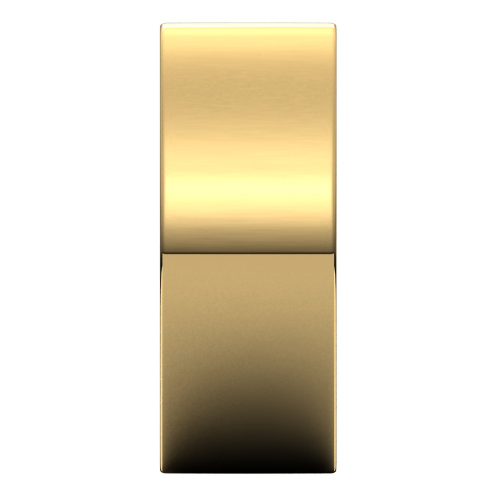 14K Yellow Gold 8 mm Lightweight Comfort-Fit Flat Band Size 4.5