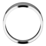 Sterling Silver 10 mm Flat Tapered Band Size 6