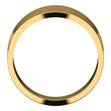 14K Yellow 10 mm Flat Tapered Band