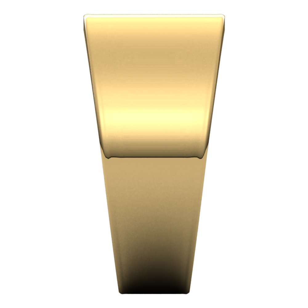 14K Yellow Gold 10 mm Tapered Flat Band Size 7