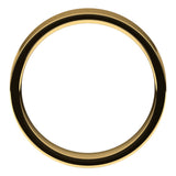 18K Yellow 5 mm Flat Comfort Fit Light Band