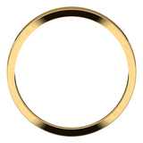 18K Yellow 3 mm Flat Tapered Band Size 7