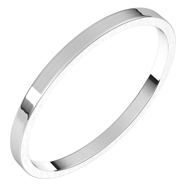 Platinum 1.5 mm Ultra-Lightweight Flat Band Size 5