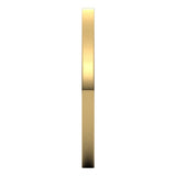 14K Yellow Gold 1.5 mm Ultra-Lightweight Flat Band Size 4.5