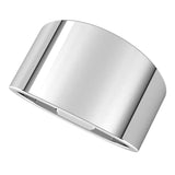 Continuum Sterling Silver 12 mm Flat Tapered Band Size 7