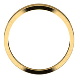 14K Yellow 4 mm Flat Tapered Band