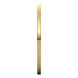 14K Yellow Gold 1 mm Ultra-Lightweight Flat Band Size 5