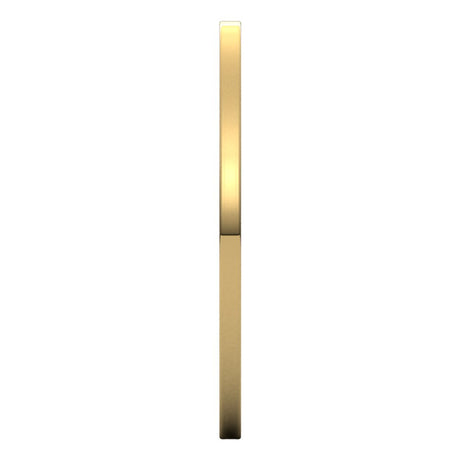 10K Yellow Gold 1 mm Ultra-Lightweight Flat Band Size 7