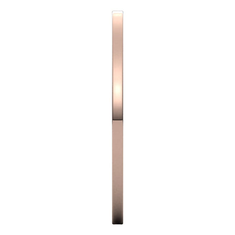 14K Rose Gold 1 mm Ultra-Lightweight Flat Band Size 9