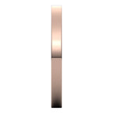 14K Rose Gold 2 mm Ultra-Lightweight Flat Band Size 8