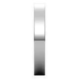 14K White 3 mm Flat Ultra-Light Band