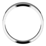 Continuum Sterling Silver 6 Flat Tapered Band Size 6