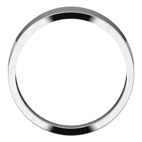 Continuum Sterling Silver 6 Flat Tapered Band Size 6