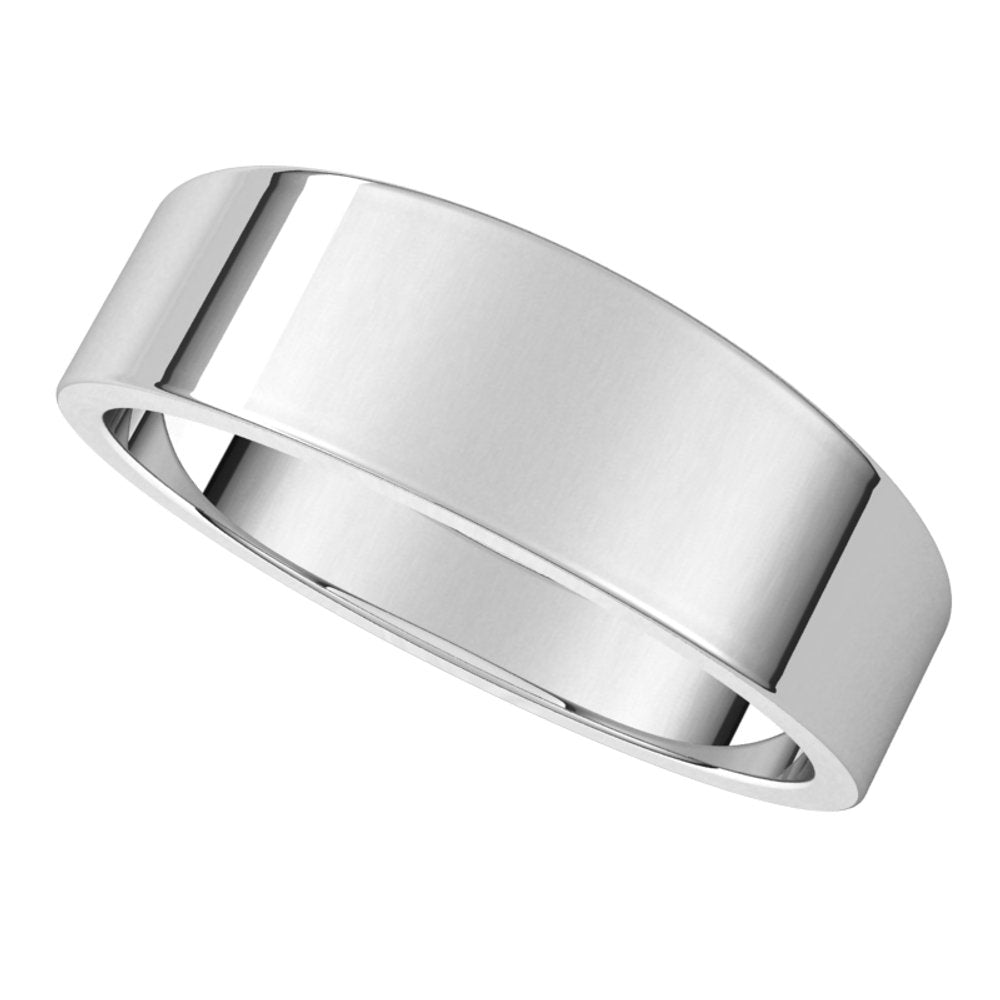 Continuum Sterling Silver 6 Flat Tapered Band Size 6