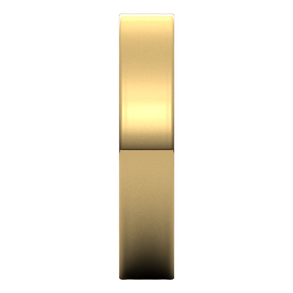 14K Yellow 4 mm Flat Ultra-Light Band