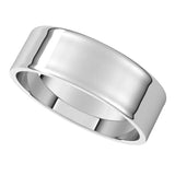 14K White 6 mm Flat Ultra-Light Band