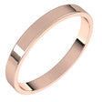 10K Rose Gold 2.5 mm Ultra-Lightweight Flat Band Size 4