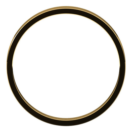 10K Yellow Gold 2.5 mm Ultra-Lightweight Flat Band Size 5.5