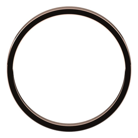 10K Rose Gold 2.5 mm Ultra-Lightweight Flat Band Size 4
