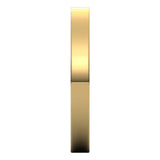 14K Yellow Gold 2.5 mm Ultra-Lightweight Flat Band Size 5