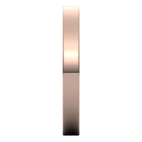 10K Rose Gold 2.5 mm Ultra-Lightweight Flat Band Size 4