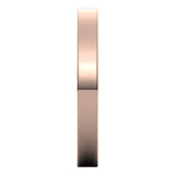 10K Rose Gold 2.5 mm Ultra-Lightweight Flat Band Size 4