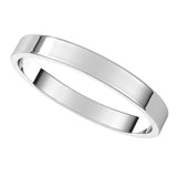 14K White 2.5 mm Ultra-Lightweight Flat Band