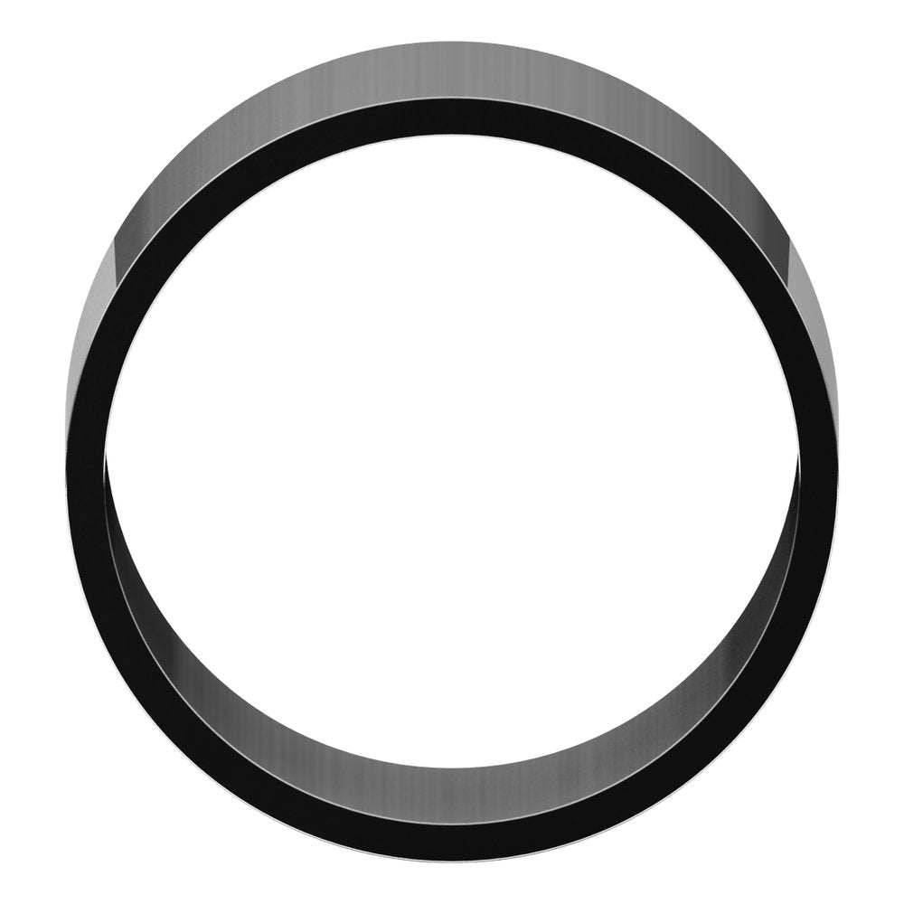 14K White Gold 10 mm Ultra-Lightweight Flat Band Size 6