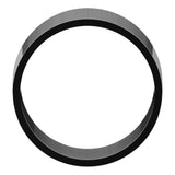 14K White Gold 10 mm Ultra-Lightweight Flat Band Size 6