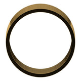 14K Yellow Gold 10 mm Ultra-Lightweight Flat Band Size 10.5