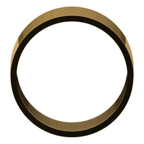 14K Yellow Gold 10 mm Ultra-Lightweight Flat Band Size 10.5
