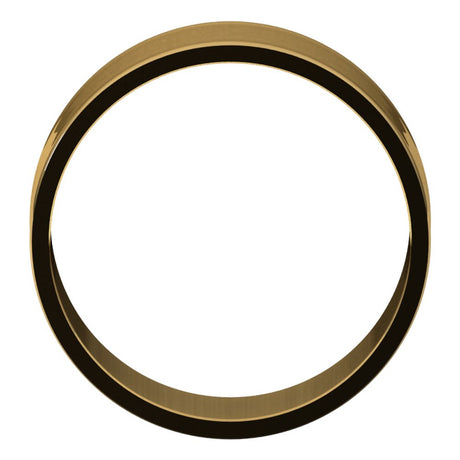 14K Yellow Gold 8 mm Ultra-Lightweight Flat Band Size 5.5