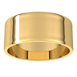 14K Yellow 8 mm Flat Ultra-Light Band Size 10.5