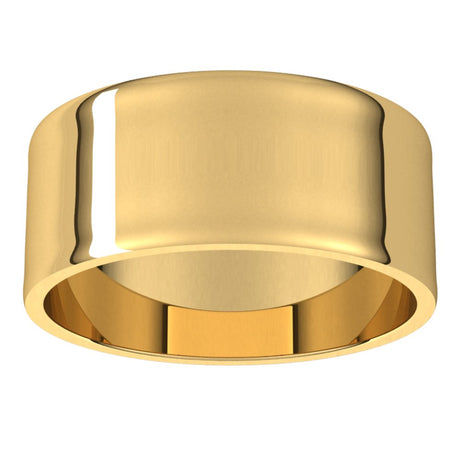 14K Yellow 8 mm Ultra-Lightweight Flat Band
