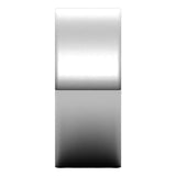 14K White Gold 8 mm Ultra-Lightweight Flat Band Size 8