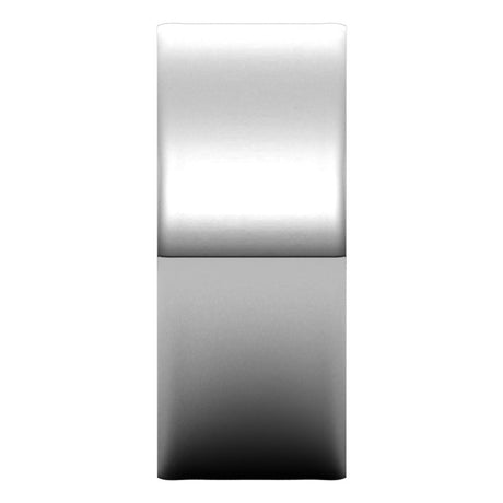 14K White Gold 8 mm Ultra-Lightweight Flat Band Size 8