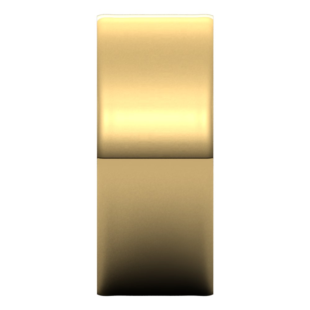 14K Yellow Gold 8 mm Ultra-Lightweight Flat Band Size 5.5