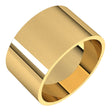 10K Yellow Gold 11 mm Ultra-Lightweight Flat Band Size 10