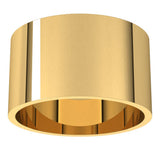 10K Yellow Gold 11 mm Ultra-Lightweight Flat Band Size 10