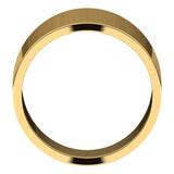 14K Yellow 14 mm Flat Tapered Band Size 10