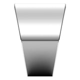 14K White 14 mm Tapered Flat Band Size 7