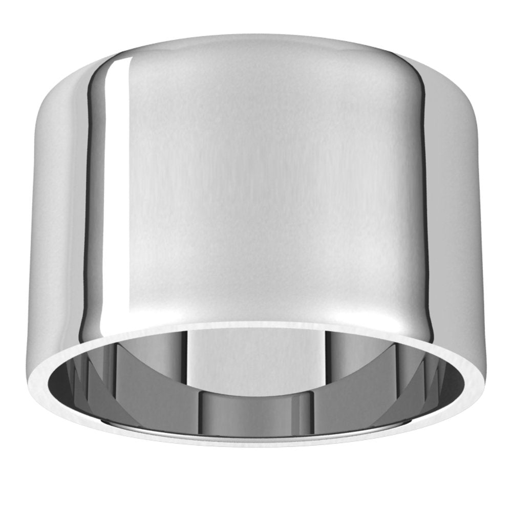 Sterling Silver 12 mm Flat Ultra-Light Band Size 9