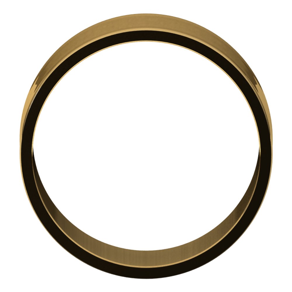 14K Yellow 9 mm Ultra-Lightweight Flat Band Size 7